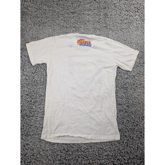 Naruto Shippuden Shinobi Shirt Mens Medium White Graphic Anime Short Sleeve Tee - Picture 5 of 6
